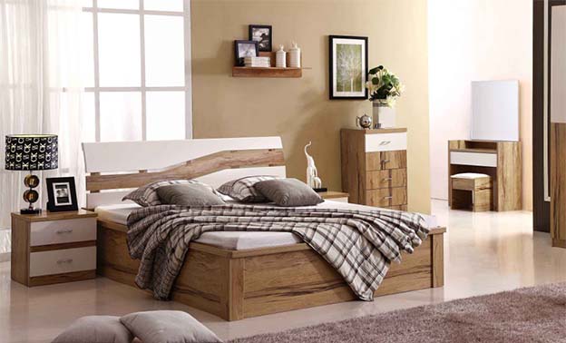 [臥室搭配潮流]漂亮又實用的床與床頭柜的混搭組合